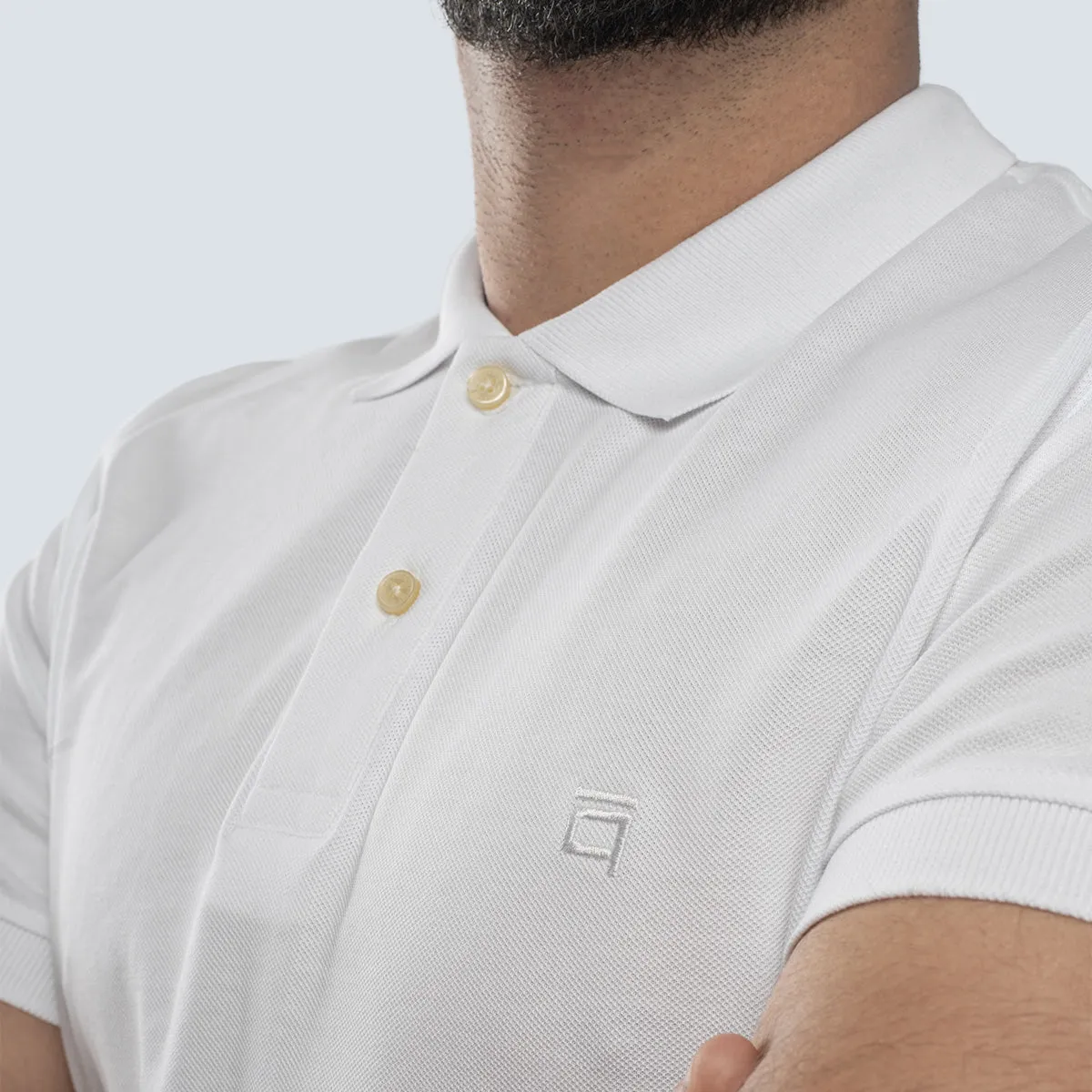 SajdaFlap™ Polo Shirt . White