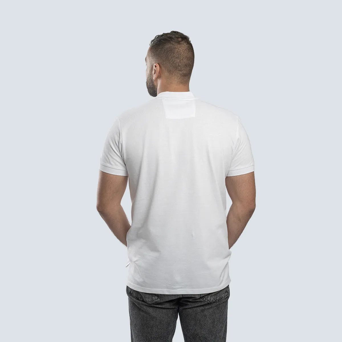 SajdaFlap™ Polo Shirt . White
