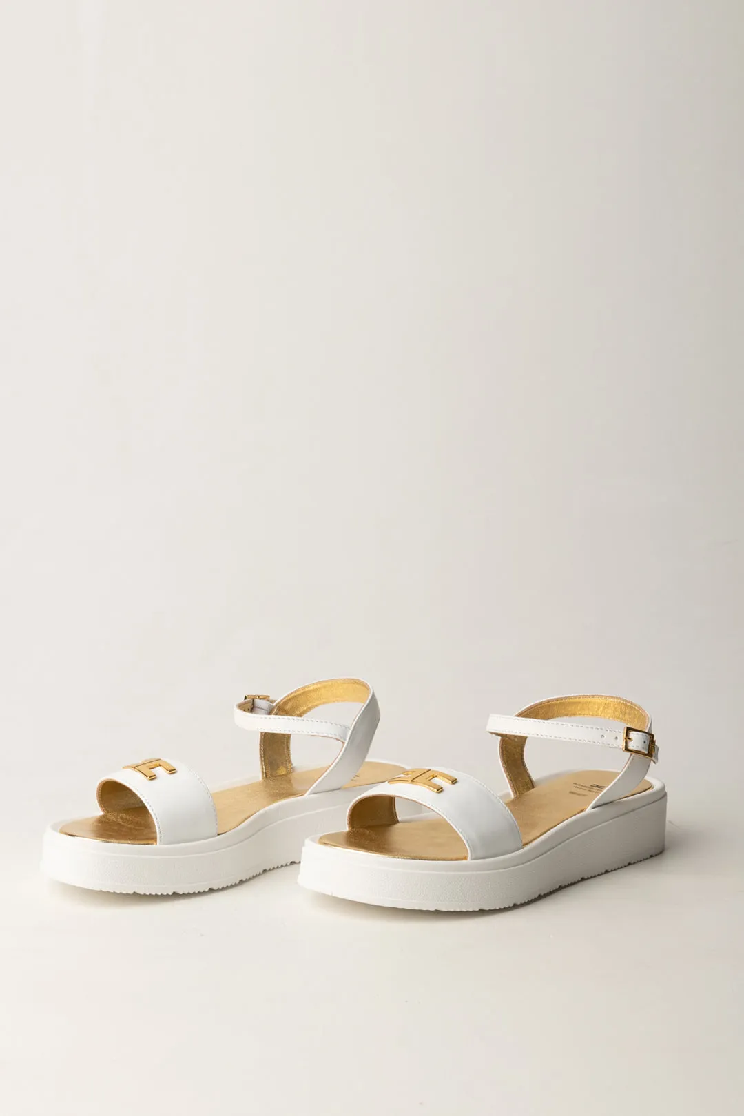 Sandali Platform con Logo Cc