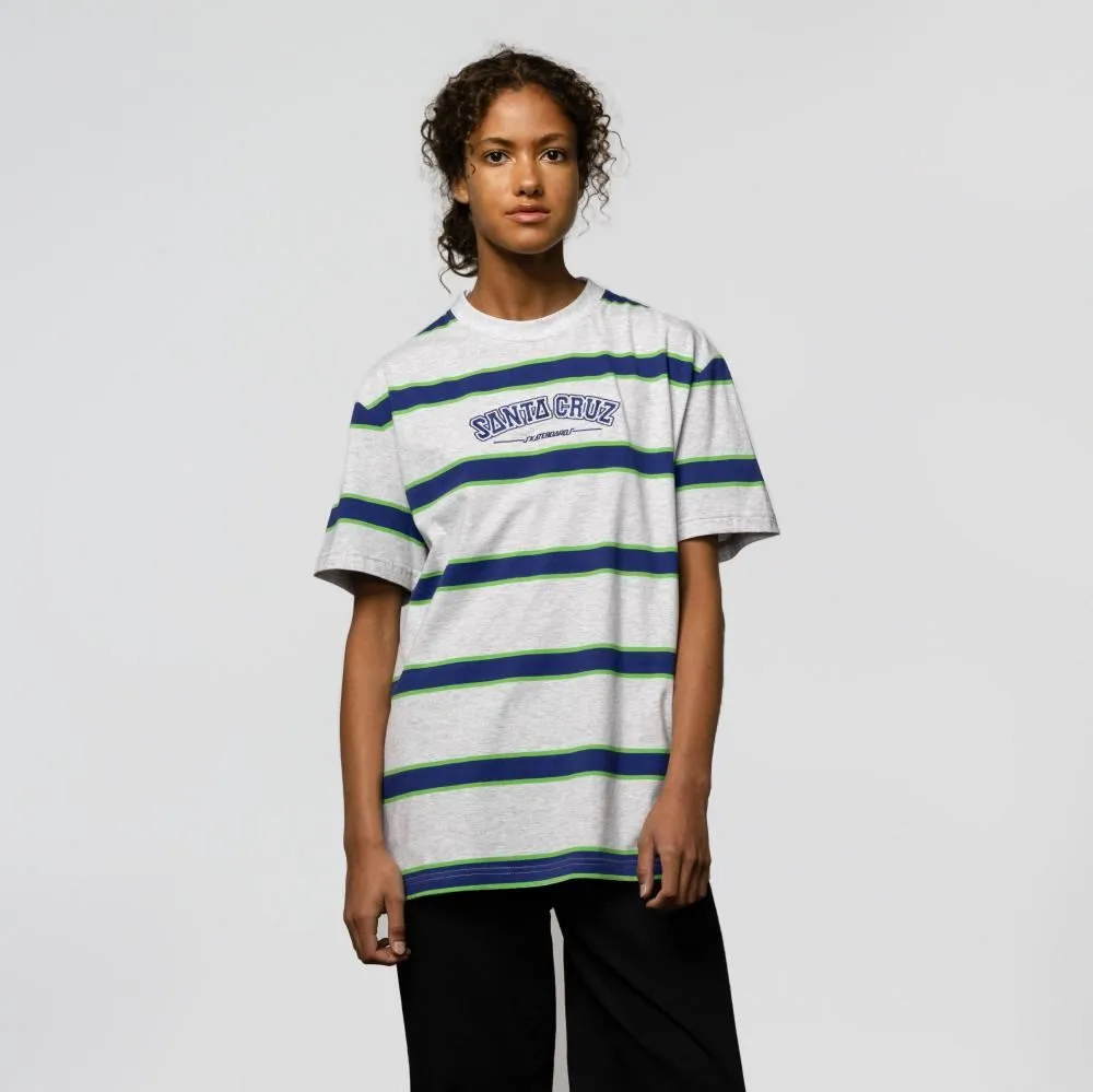Santa Cruz T-Shirt Collegiate SC Stripe - Heather Stripe