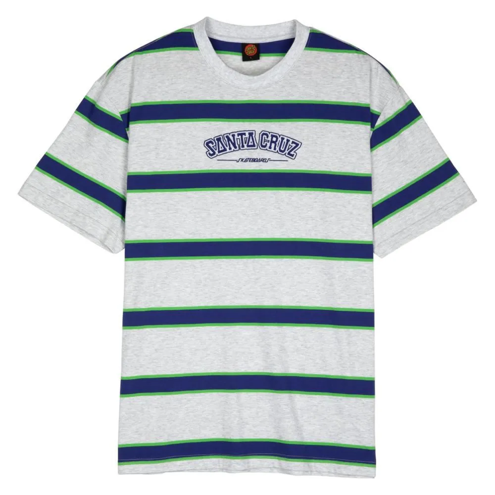 Santa Cruz T-Shirt Collegiate SC Stripe - Heather Stripe