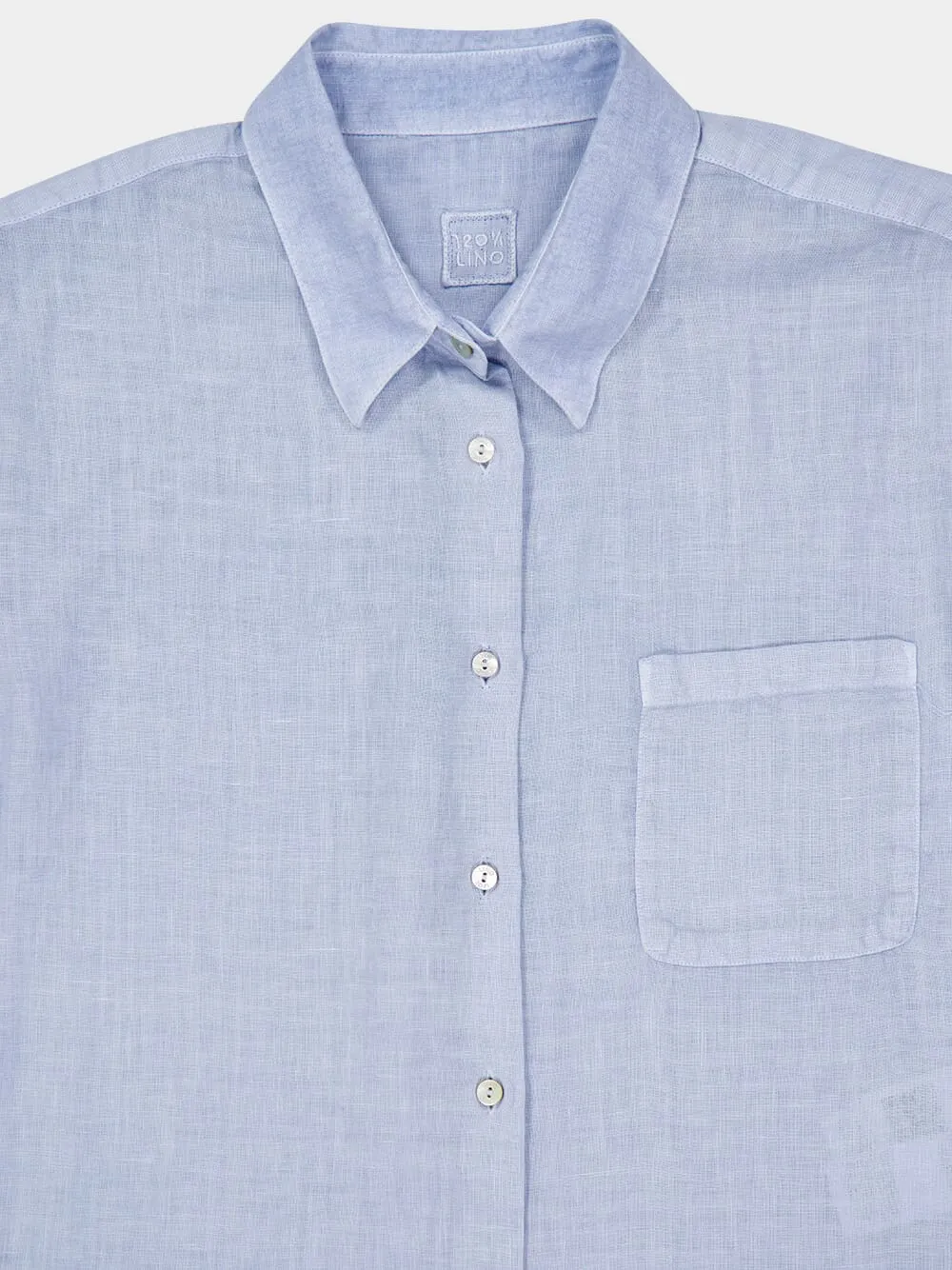 Sea Soft Fade Long Sleeve Shirt with Front Pocket
