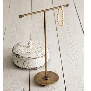 Set of 2 Rustic T-Bar Jewelry Holders