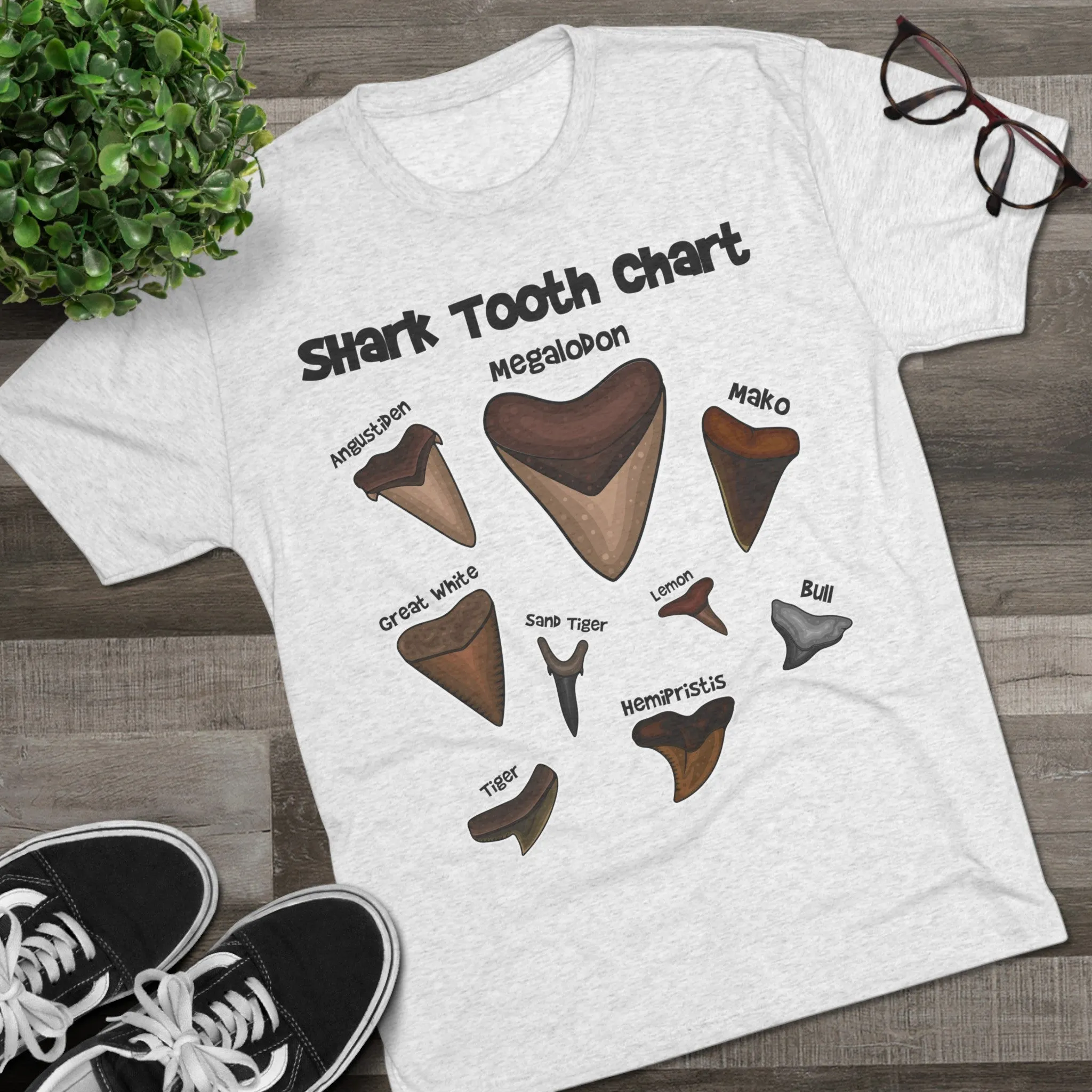 Shark Tooth Chart - Tri-Blend