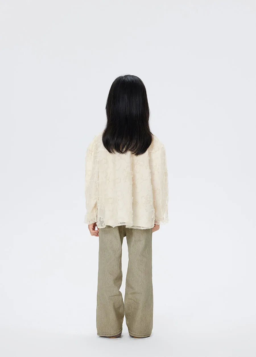 Shirt / jnby by JNBY Elegant Petals Mesh Top