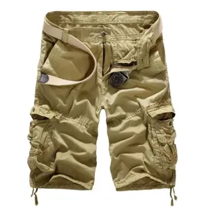 SHORT MILITAIRE AVEC EFFET FROISSÉ