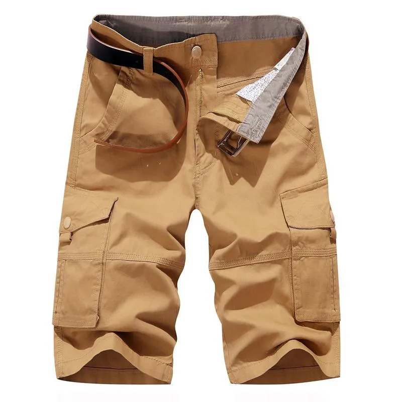 Short rétro multi-poches chic