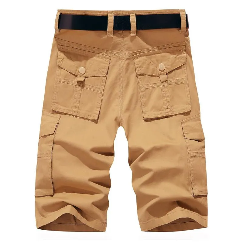 Short rétro multi-poches chic