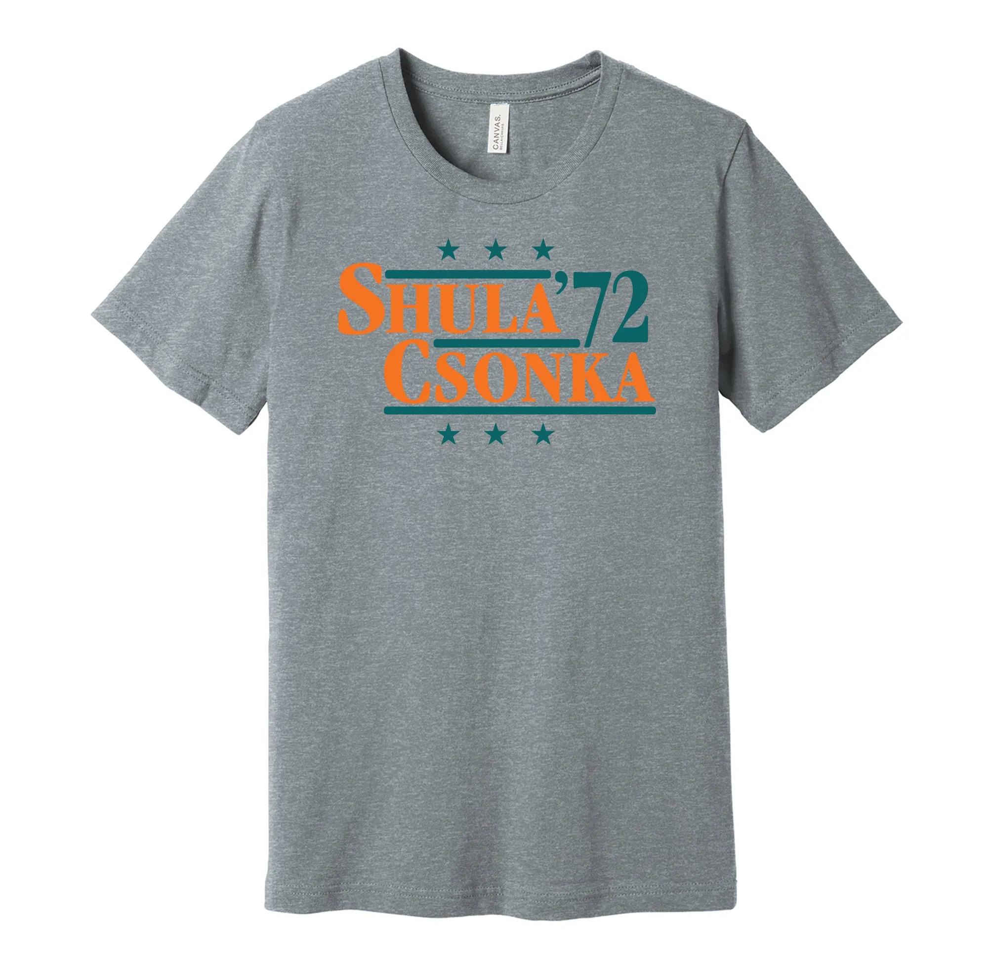 Shula & Csonka '72 - Miami Legends Political Campaign Parody T-Shirt - Hyper Than Hype Shirts