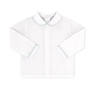 Sibley Shirt Long Sleeve - White, Classic Blue