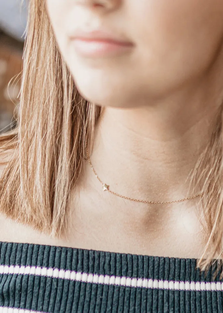 Sideways Star Necklace
