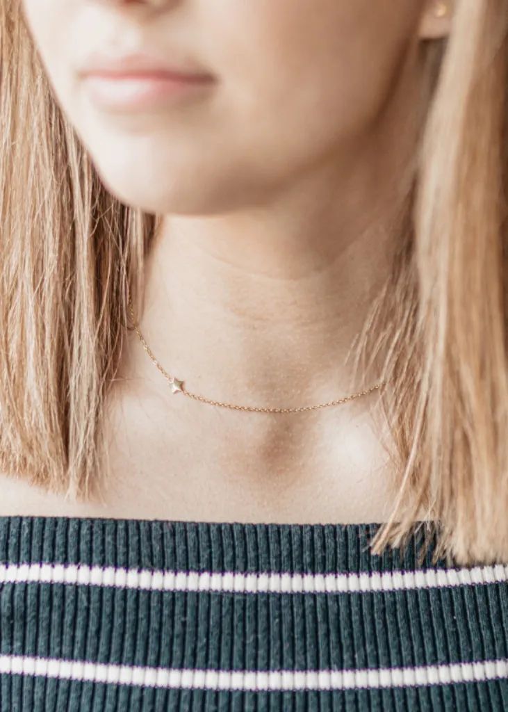 Sideways Star Necklace