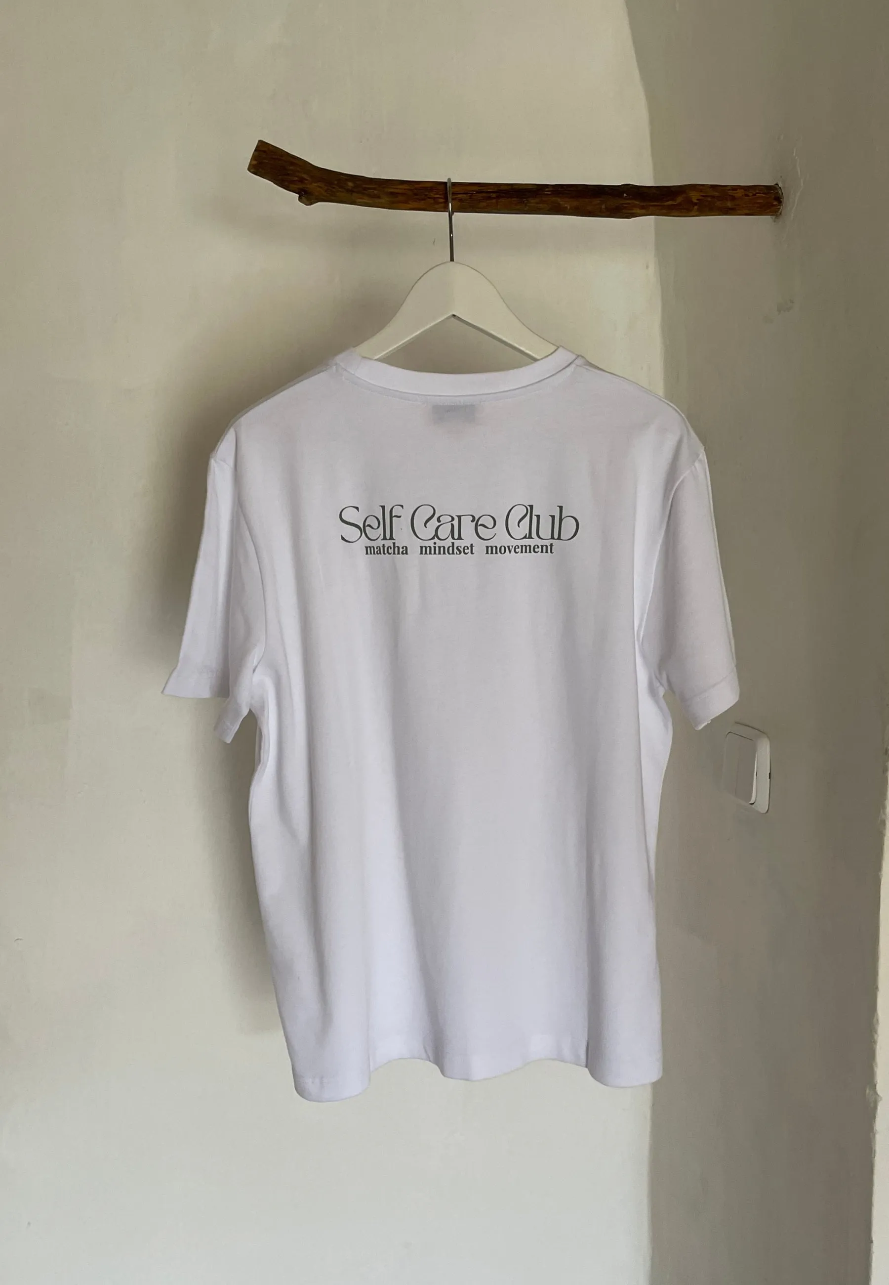 Sisterly Tribe Oversized T-shirt - White/Sage