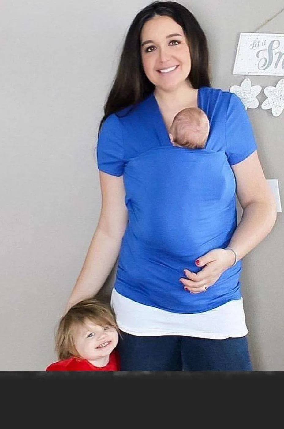 Skin To Skin Kangaroo T-Shirt & Nursing Top | Cobalt