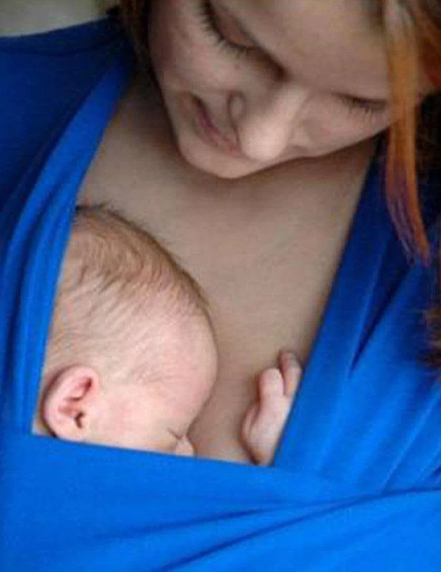 Skin To Skin Kangaroo T-Shirt & Nursing Top | Cobalt