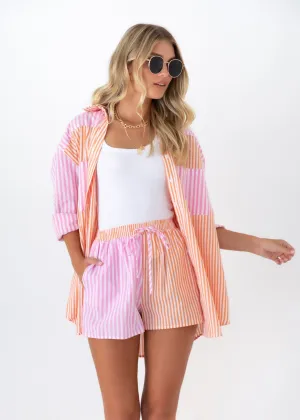Small Talks Shirt - Candy Stripe