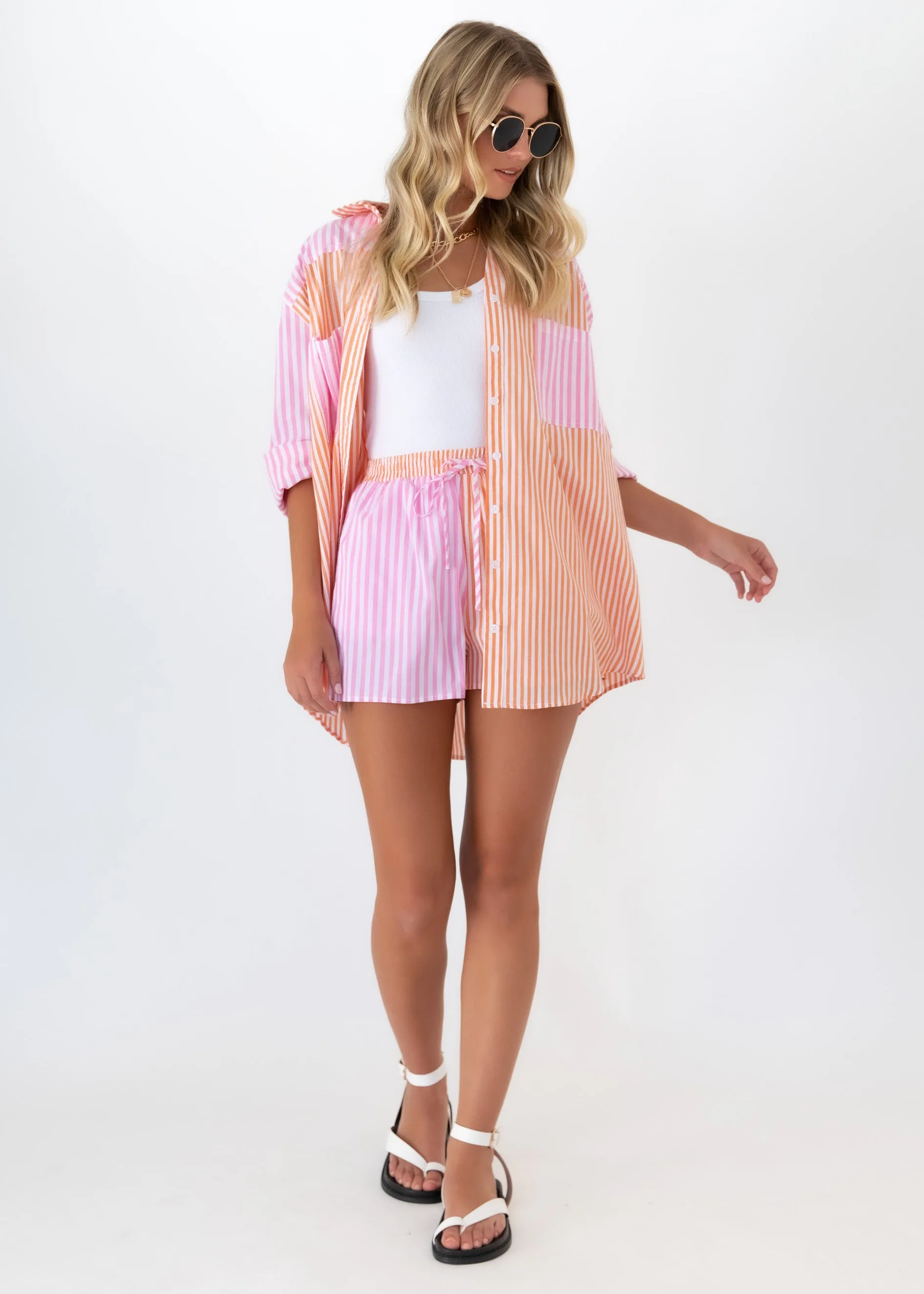 Small Talks Shirt - Candy Stripe