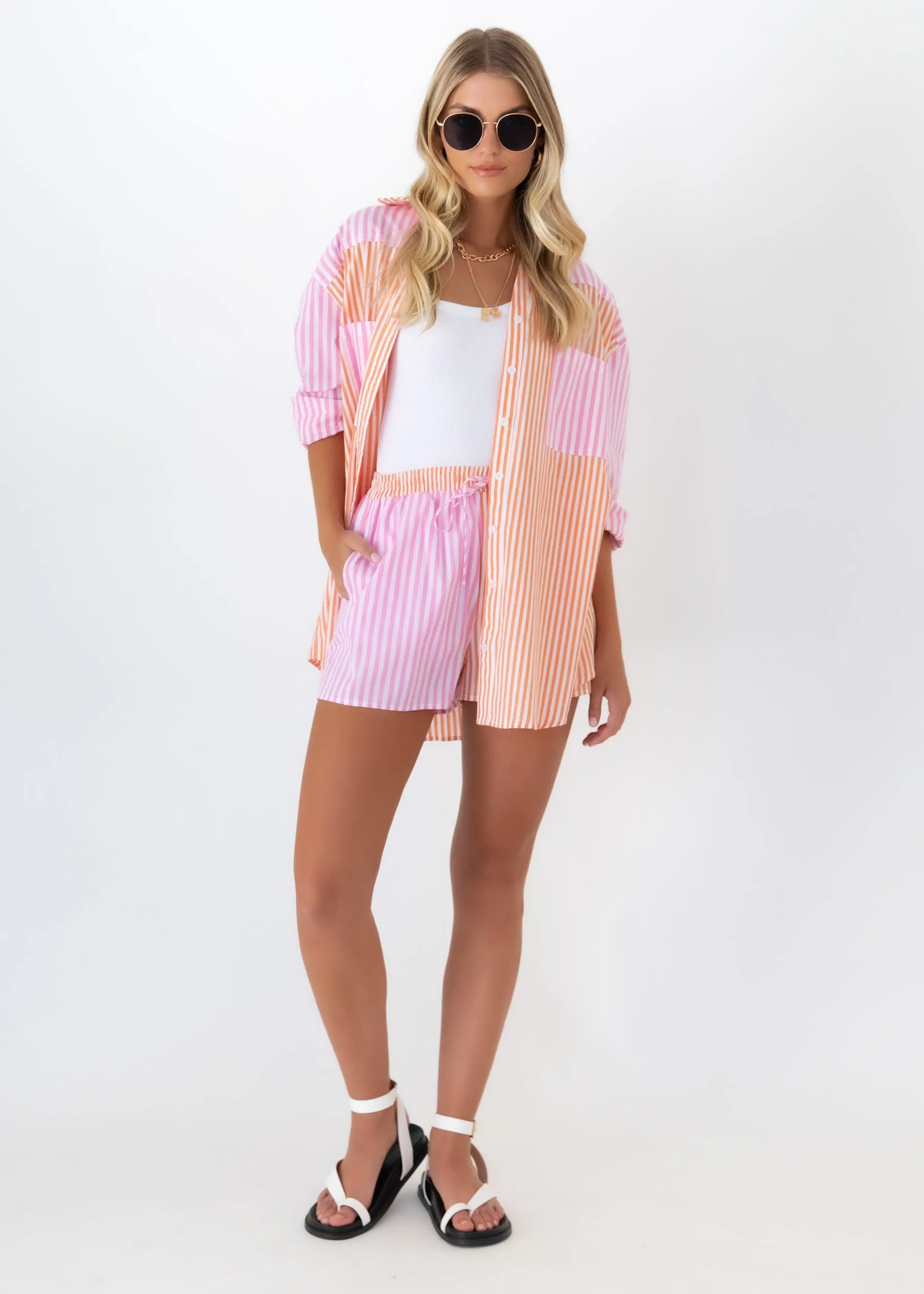 Small Talks Shirt - Candy Stripe