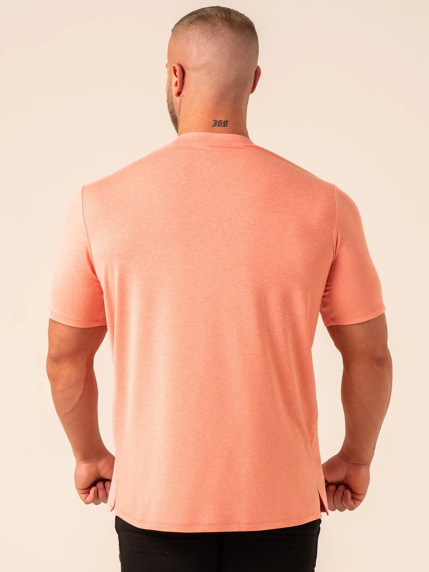 Soft Tech T-Shirt - Coral Marl