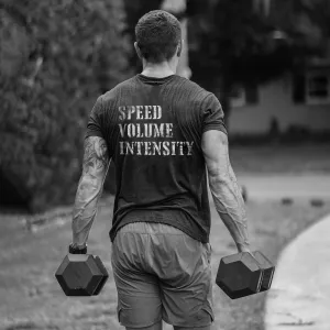 Speed Volume Intensity Printed Men's T-shirt