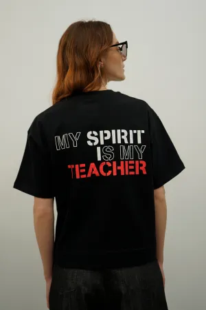 Spirit Black Graphic T-Shirt