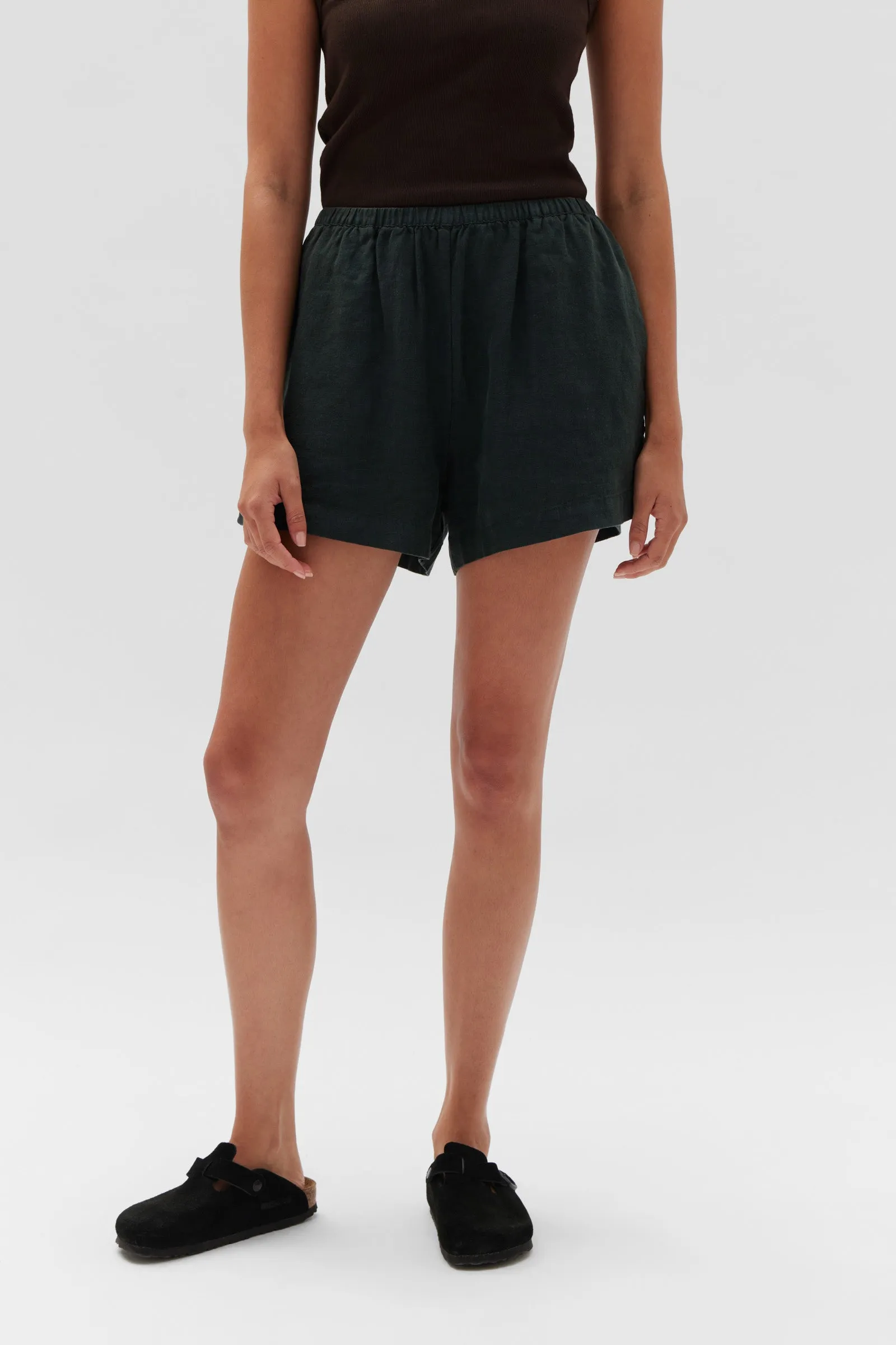 Stella Linen Short Cypress