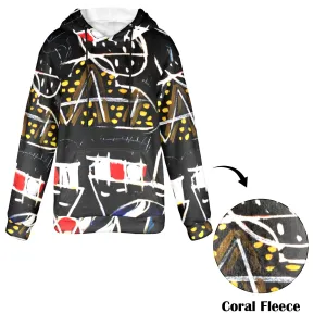 Stolen in France Women's Flannel Hoodie