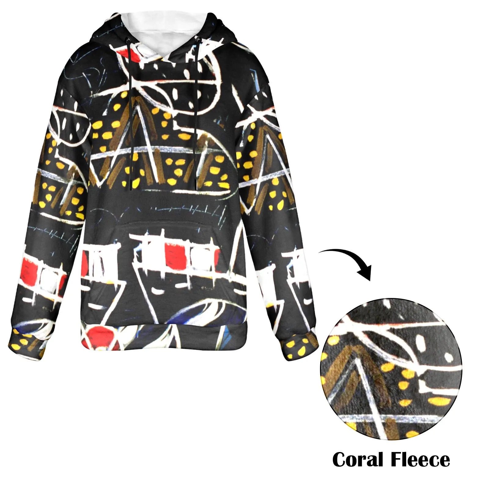 Stolen in France Women's Flannel Hoodie