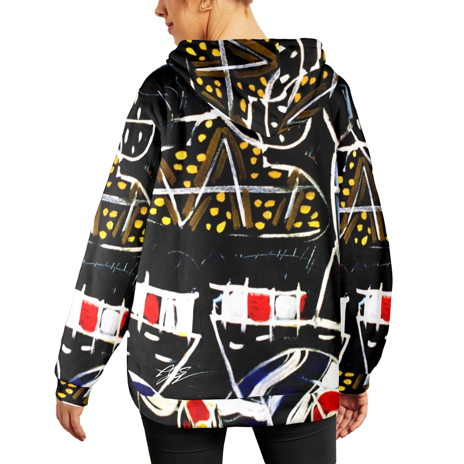 Stolen in France Women's Flannel Hoodie