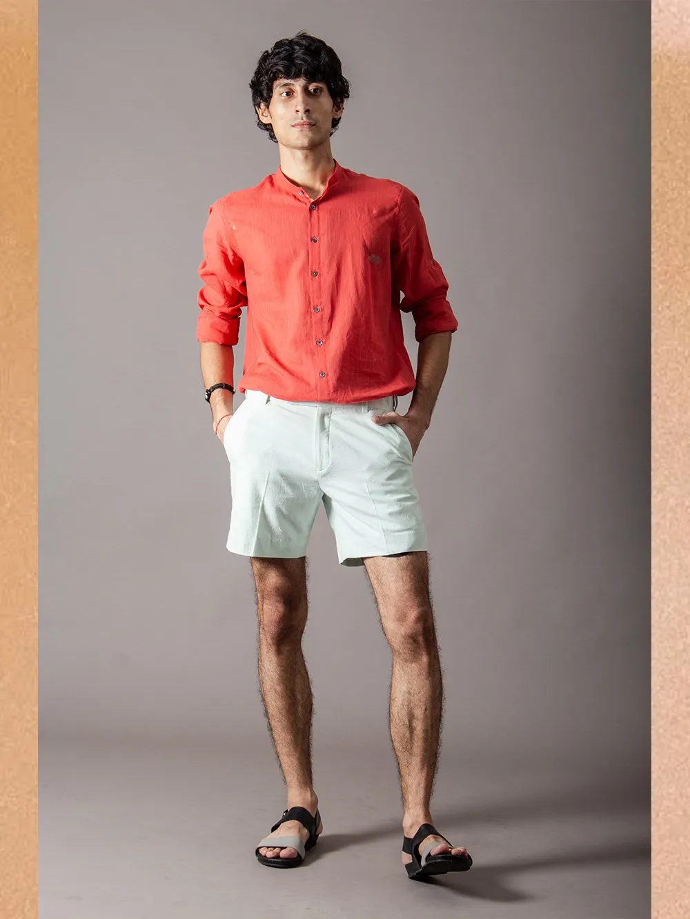 SUKETDHIR   I   SD Shorts Pant | Heavy Cotton | Ice Blue