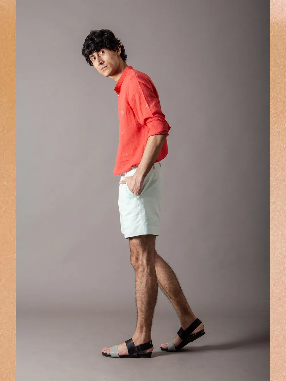 SUKETDHIR   I   SD Shorts Pant | Heavy Cotton | Ice Blue