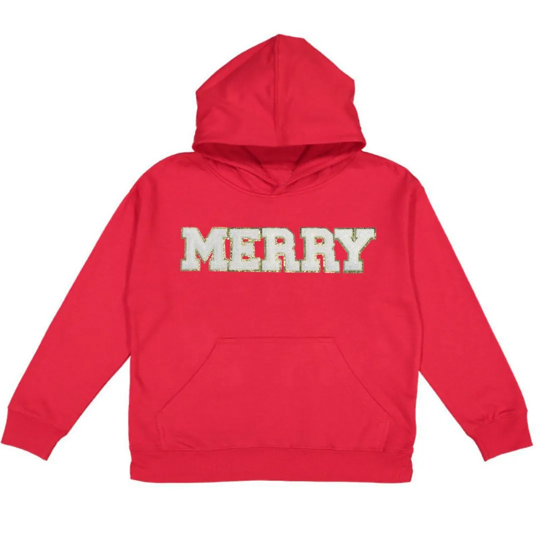 Sweet Wink Merry Patch Youth Hoodie