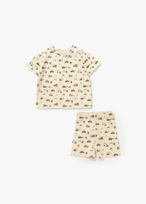 T-Shirt & Short Set | Construction