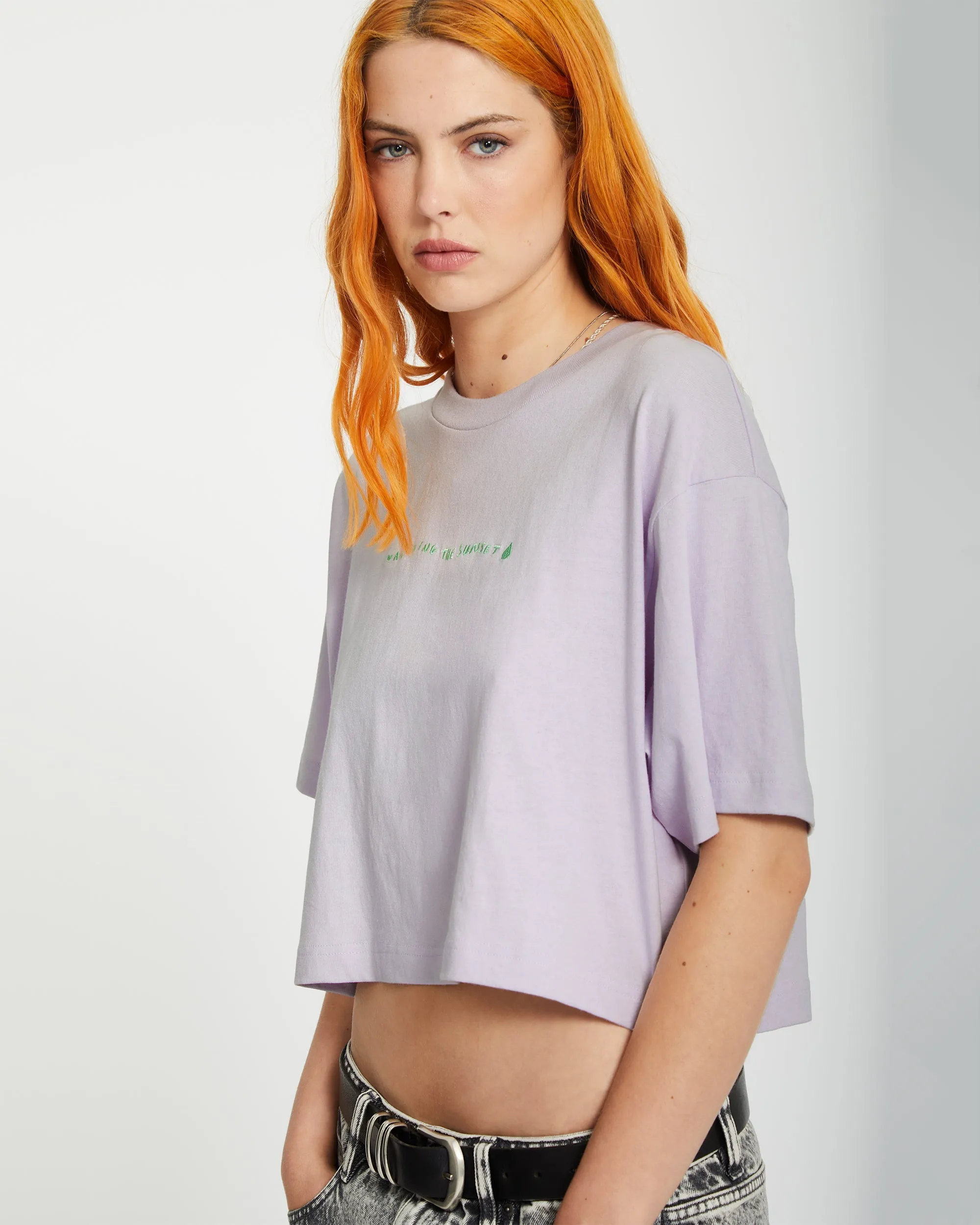 T-shirt Drumstone - DUSTY LAVENDER