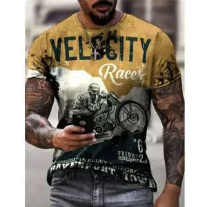 T-shirt pour homme Cafe racer  " Velocity race"