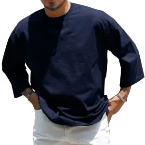 T-shirt vintage à col rond pour homme