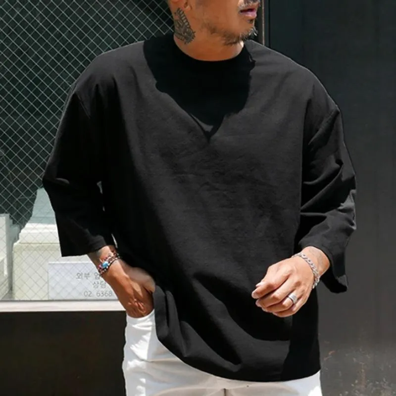 T-shirt vintage à col rond pour homme