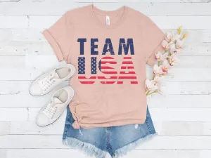 Team USA Olympics  America Patriotic 4th of July T Shirt