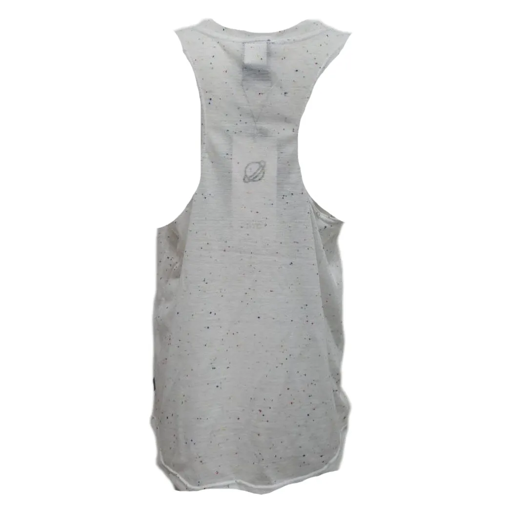TEREZ Girl's White Confetti Tank Shirt #3400179316 X-Large NWT