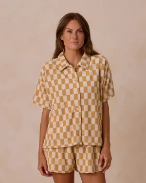 Terry Cover-Up Set || Marigold Check