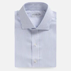 The Blue Owenby Comfort Stretch Stripe Custom Shirt