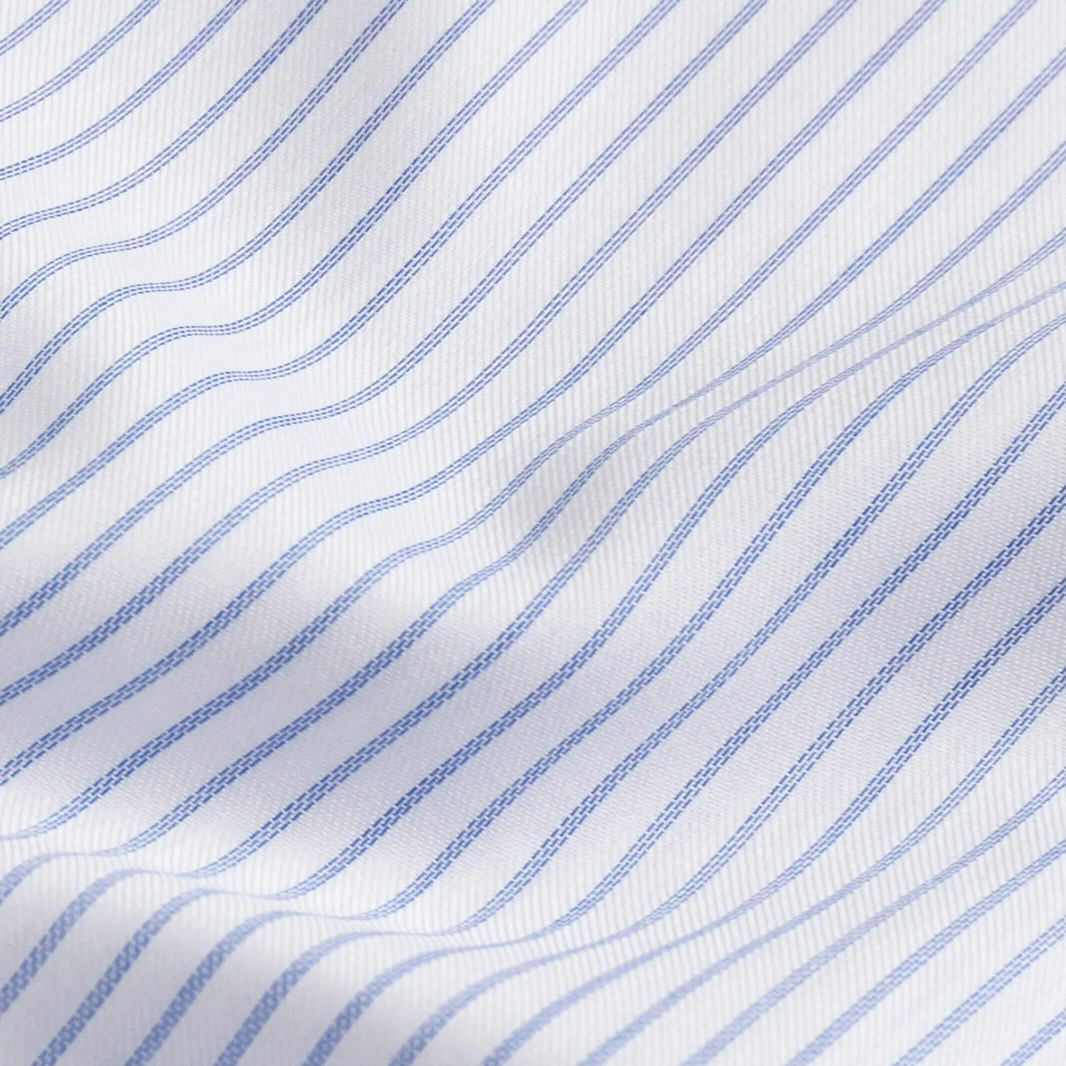 The Blue Owenby Comfort Stretch Stripe Custom Shirt