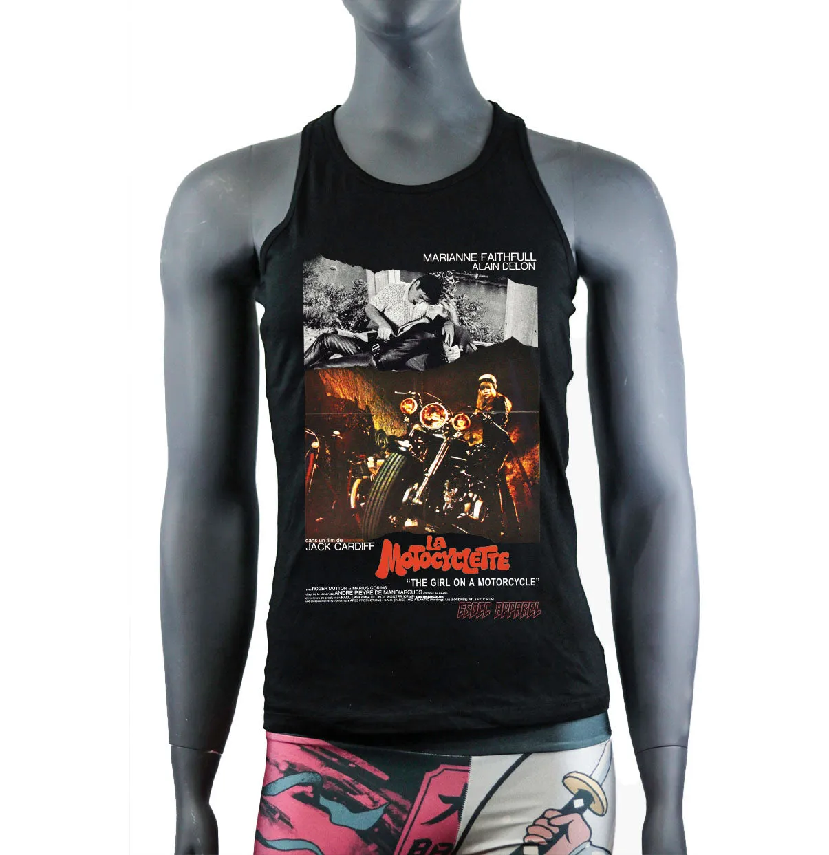 THE GIRL ON A MOTORCYCLE French Poster 650CC t-shirt