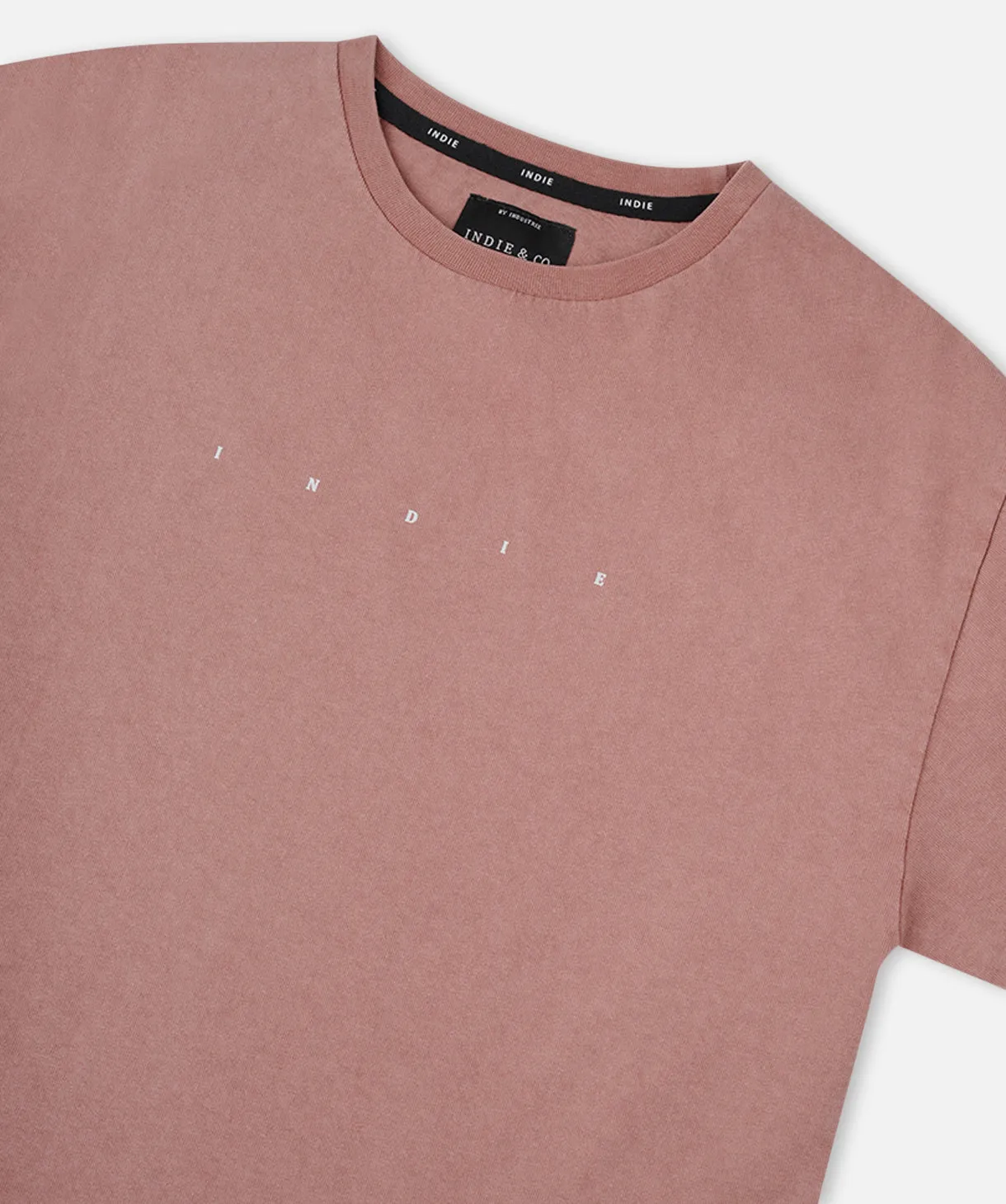 The Indie Oversized Tee - Rhubarb