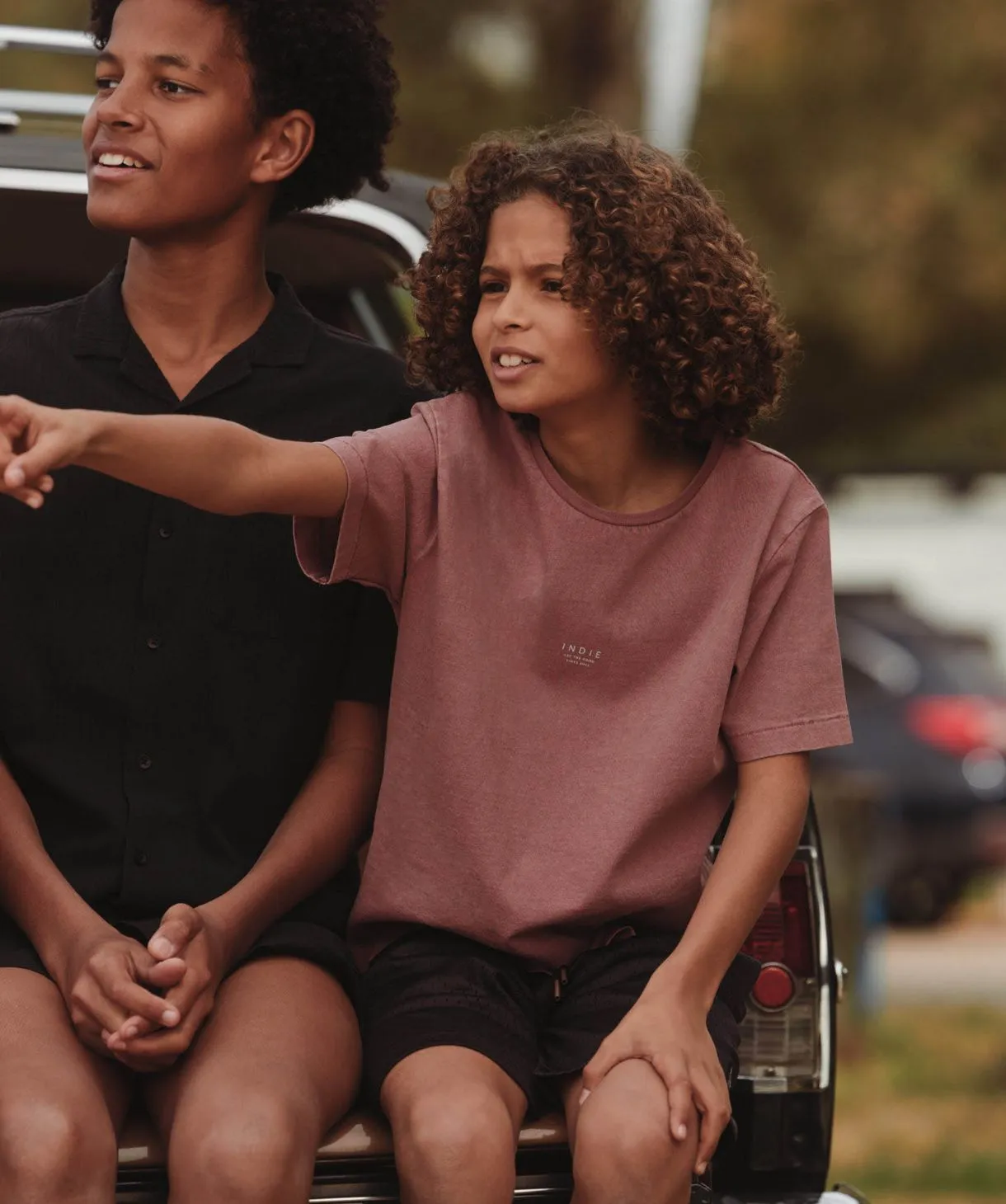 The Indie Oversized Tee - Rhubarb
