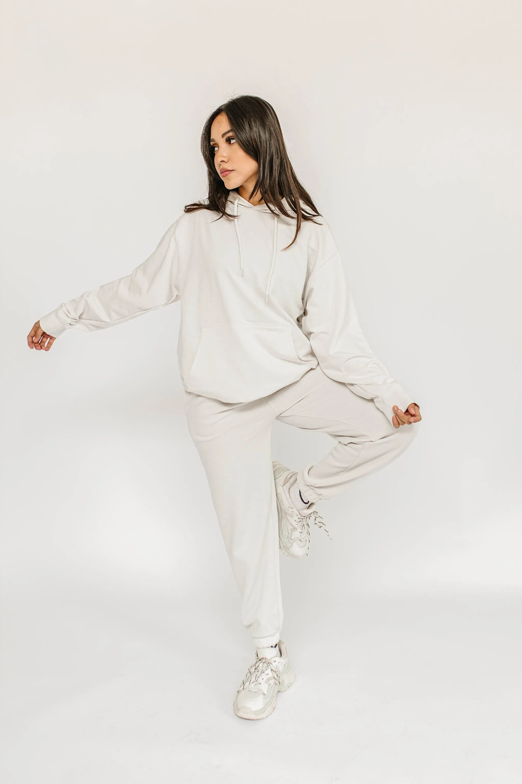 The Vibe Catch Oversized Sweatshirt // Stone *RESTOCKED*