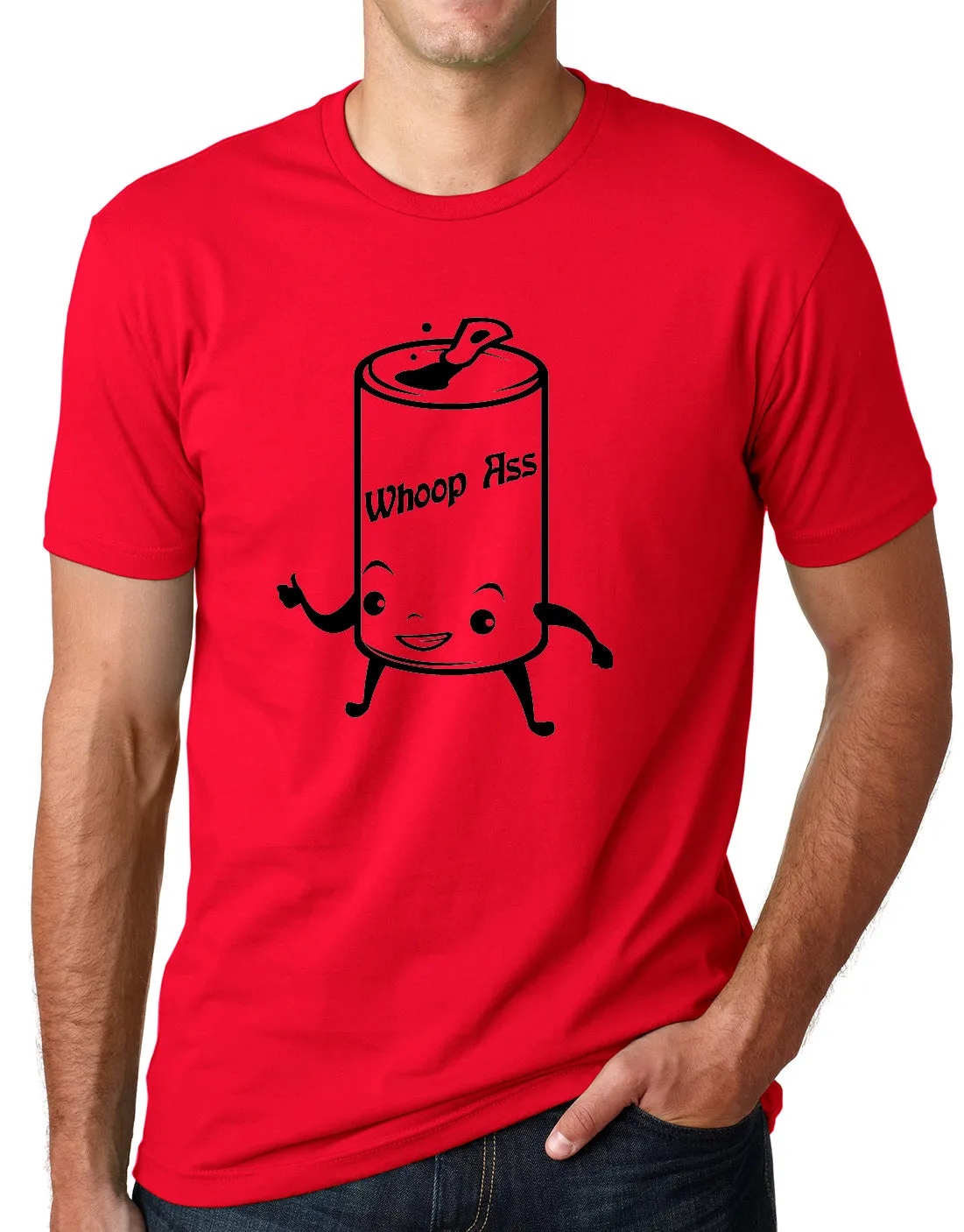 Think Out Loud Apparel Can of Whoop Ass Funny T Shirt Attitude Humor Tee