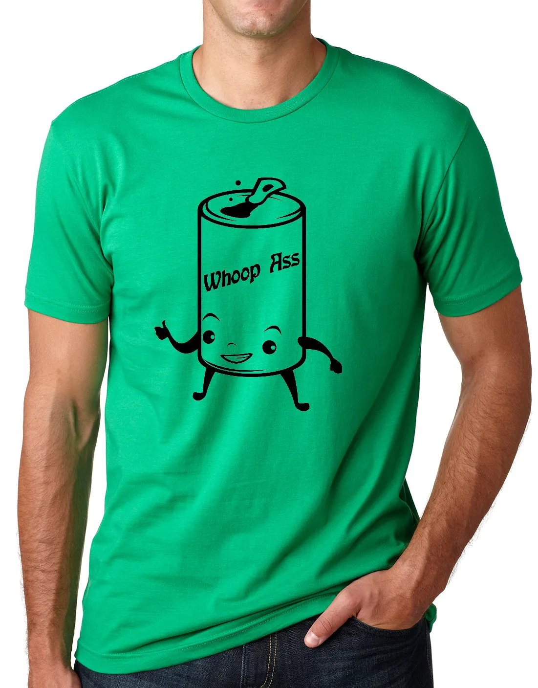 Think Out Loud Apparel Can of Whoop Ass Funny T Shirt Attitude Humor Tee