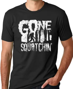 Think Out Loud Apparel Gone Squatching Funny Big Foot T-Shirt