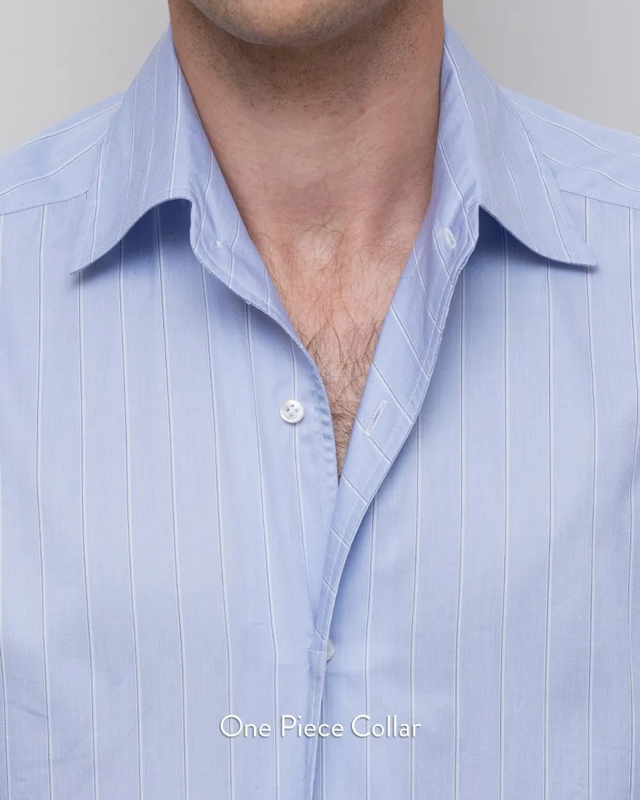 Thomas Mason Blue Navy Tattersall Check